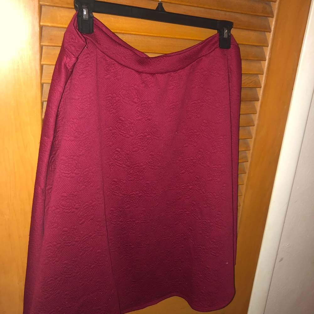 Dark pink flower skirt